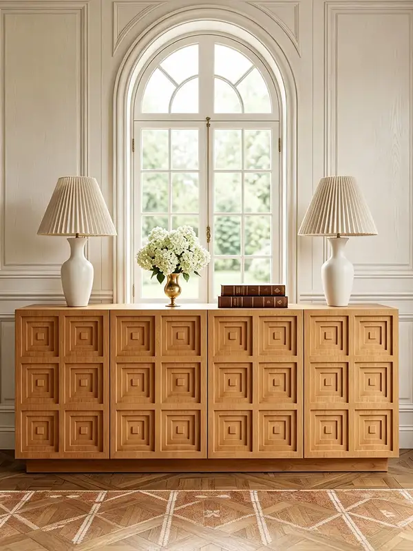 French-Inspired Solid Wood Storage Sideboard — product image 2