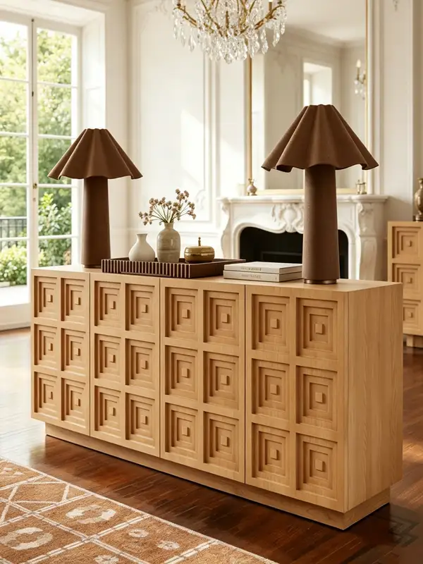 French-Inspired Solid Wood Storage Sideboard — product image 3