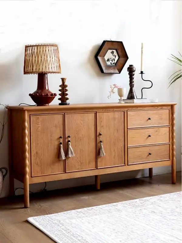 French-Inspired Solid Wood Storage Sideboard — product image 2