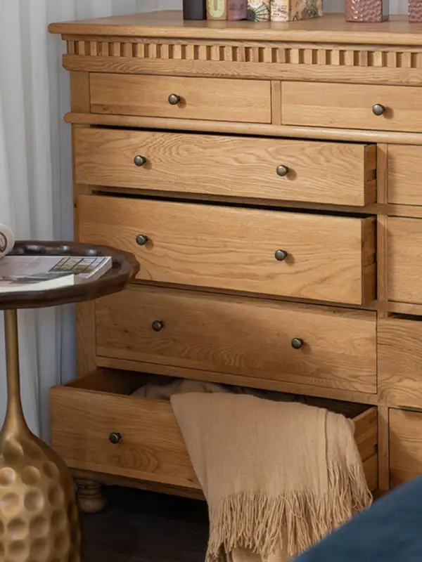 French-Inspired Solid Wood Storage Chest of Drawers — product image 4