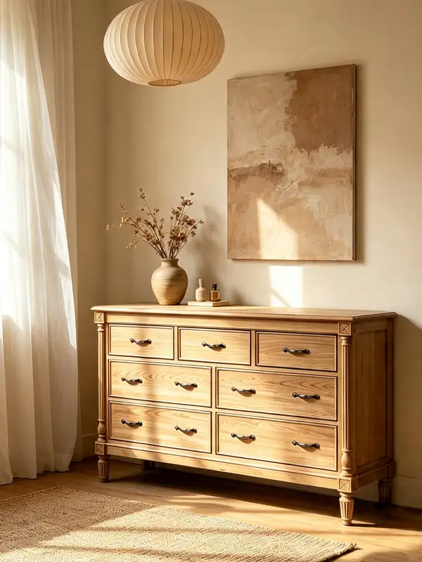 French-Inspired Solid Wood Storage Chest of Drawers — product image 5
