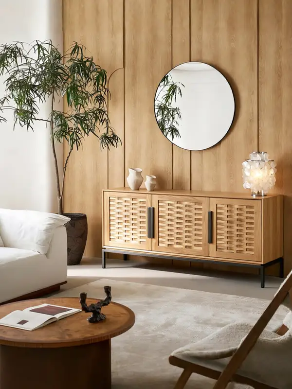 French-Inspired Solid Wood Storage Sideboard — product image 2