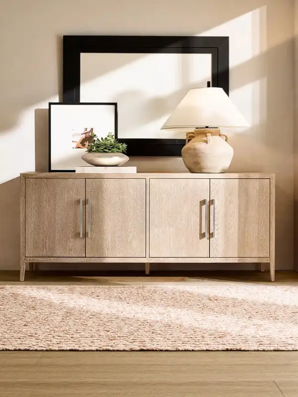 French-Inspired Solid Wood Storage Sideboard — product image 2