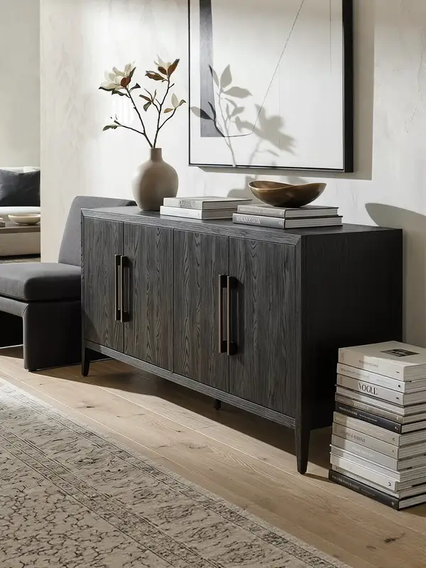 French-Inspired Solid Wood Storage Sideboard — product image 5