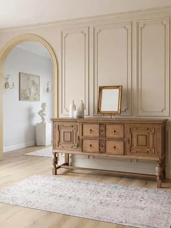 French-Inspired Solid Wood Carved Sideboard — product image 3