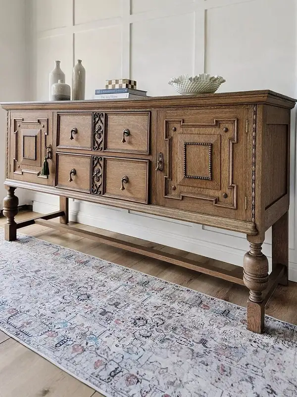 French-Inspired Solid Wood Carved Sideboard — product image 4