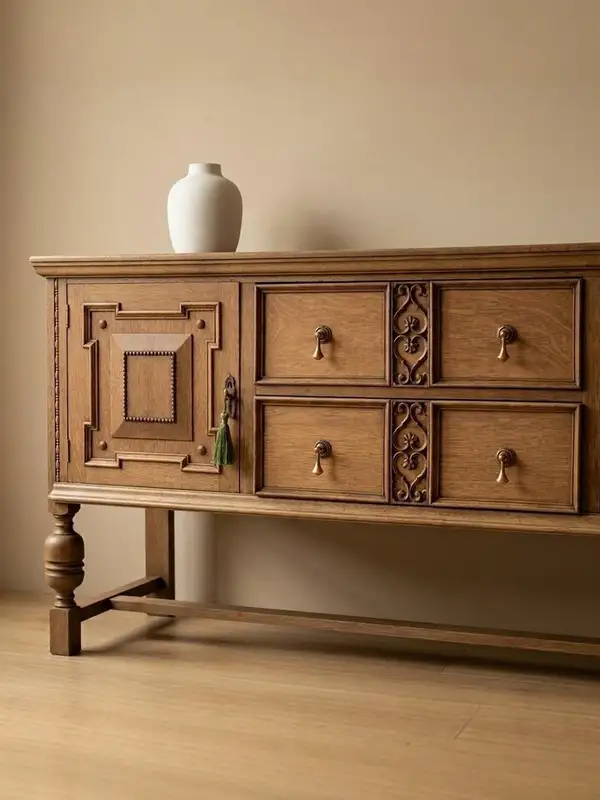 French-Inspired Solid Wood Carved Sideboard — product image 5