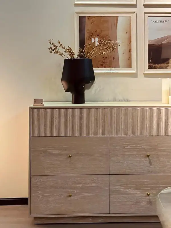 French-Inspired Solid Wood Storage Chest of Drawers — product image 4