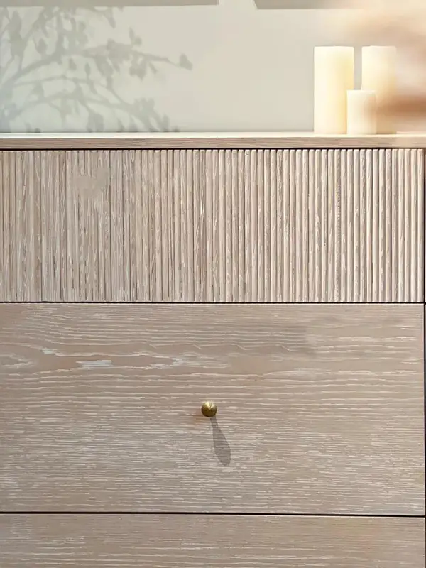 French-Inspired Solid Wood Storage Chest of Drawers — product image 5
