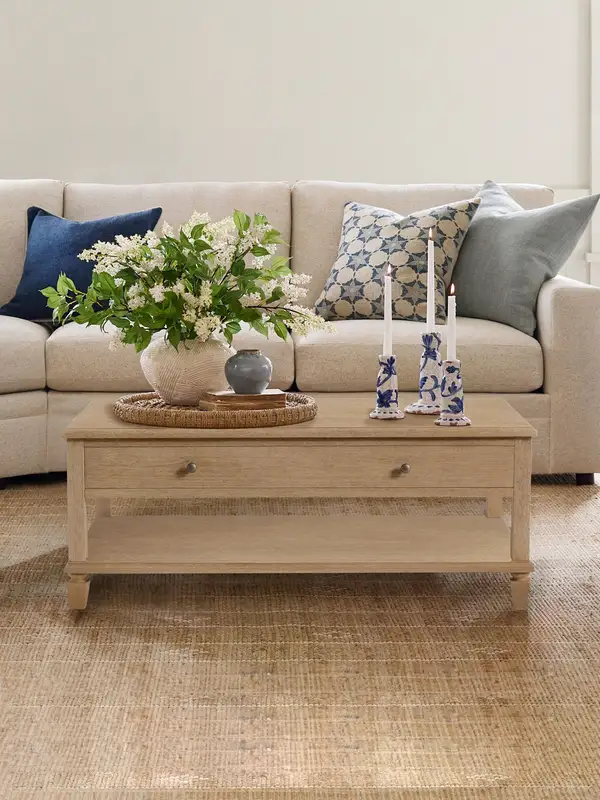 French-Inspired Solid Wood Coffee Table — product image 1