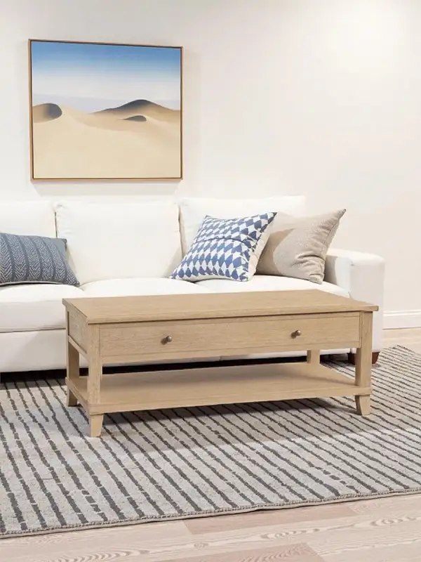 French-Inspired Solid Wood Coffee Table — product image 3