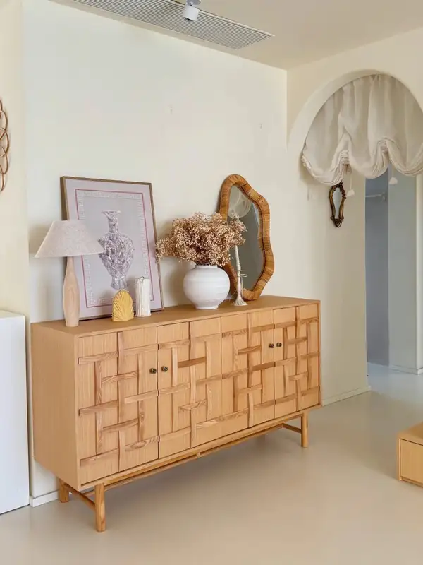 French-Inspired Solid Wood Storage Sideboard — product image 2