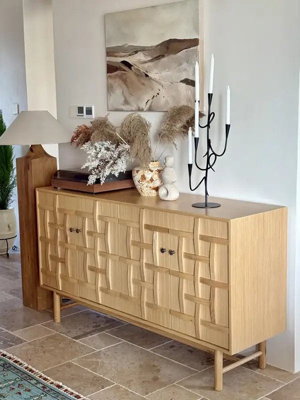 French-Inspired Solid Wood Storage Sideboard — product image 3