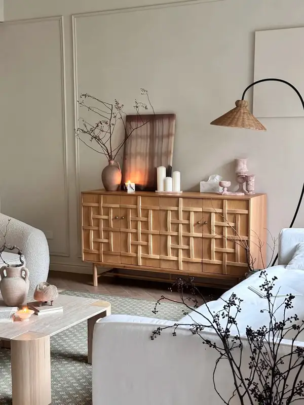 French-Inspired Solid Wood Storage Sideboard — product image 4