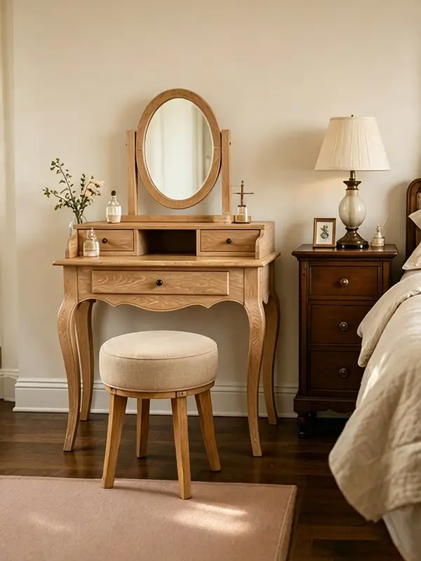 French-Inspired Solid Wood Dressing Table — product image 3