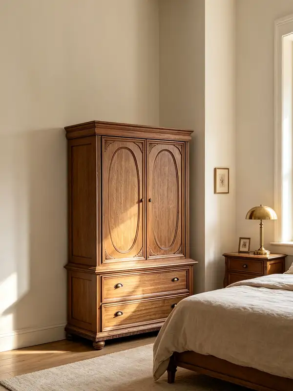 French-Inspired Solid Wood Storage Storage Cabinet — product image 2