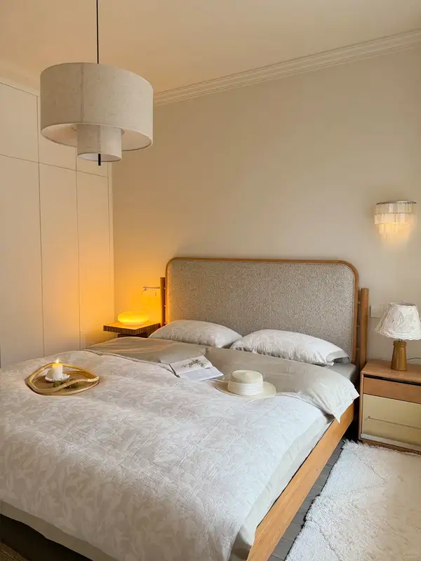 French-Inspired Solid Wood Bed — product image 1