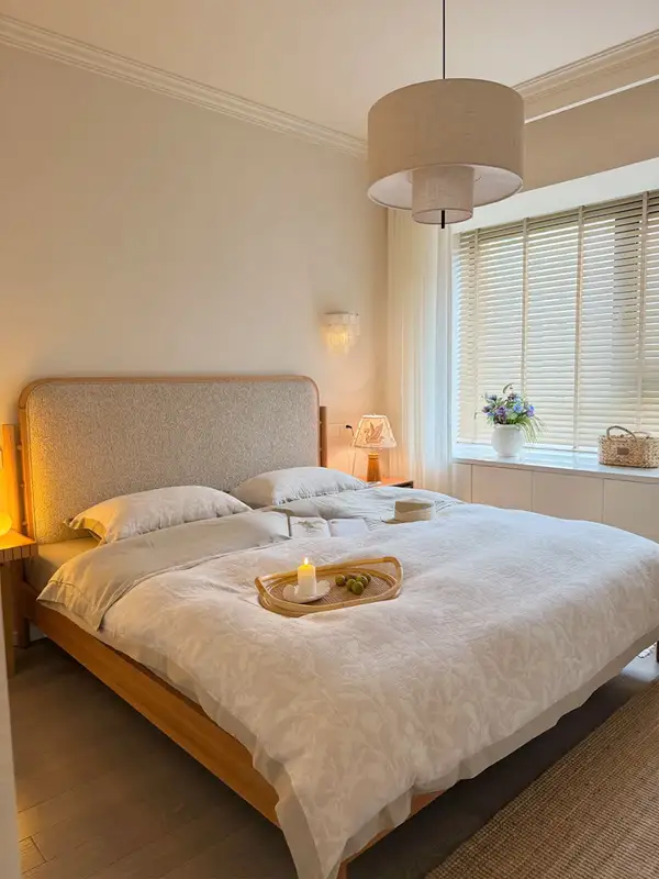 French-Inspired Solid Wood Bed — product image 2
