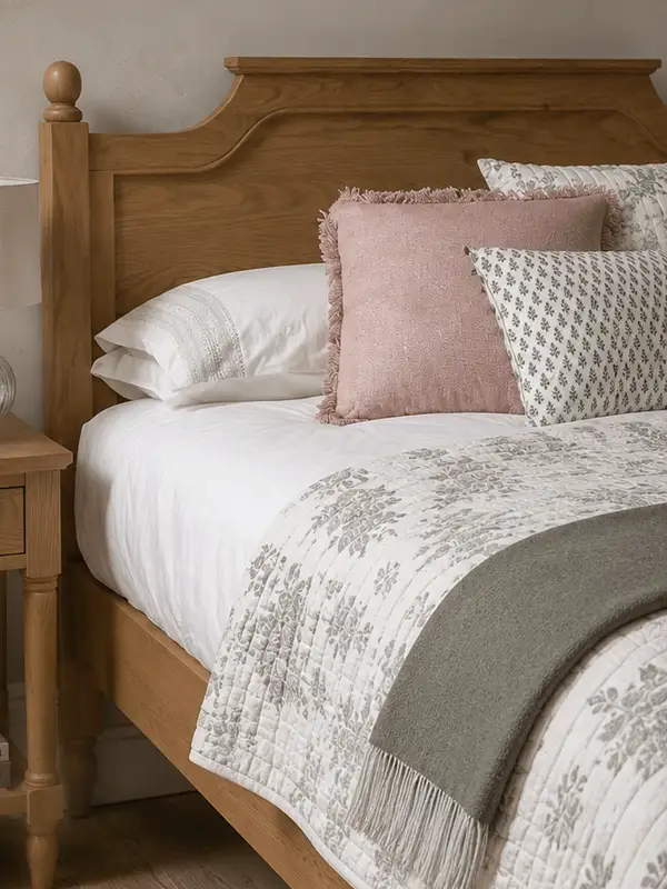 French-Inspired Solid Wood Bed — product image 3
