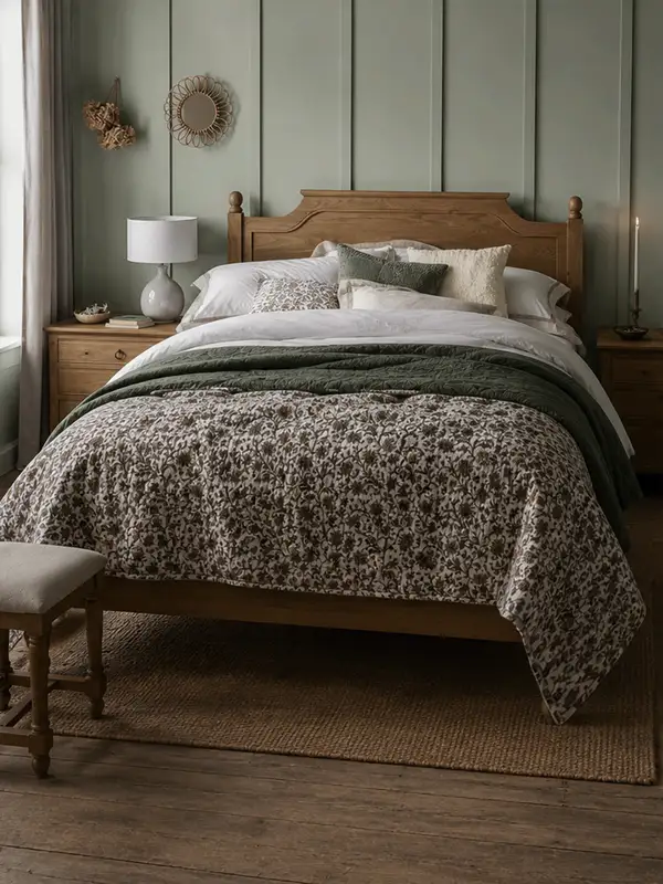 French-Inspired Solid Wood Bed — product image 4