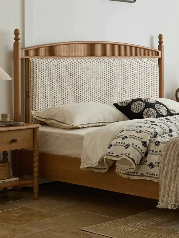 French-Inspired Solid Wood Bed — product image 4