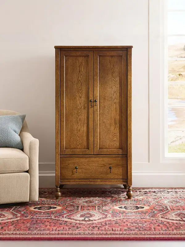 French-Inspired Solid Wood Storage Storage Cabinet — product image 1