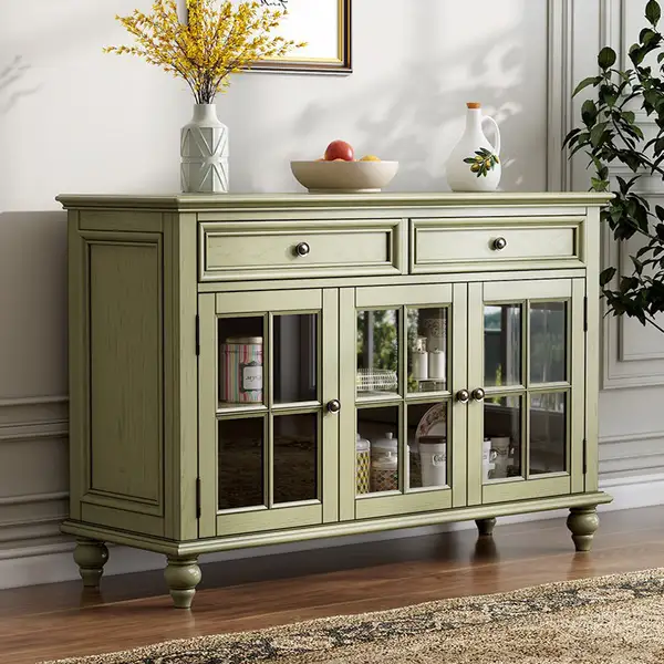 French-Inspired Solid Wood Storage Sideboard — product image 2
