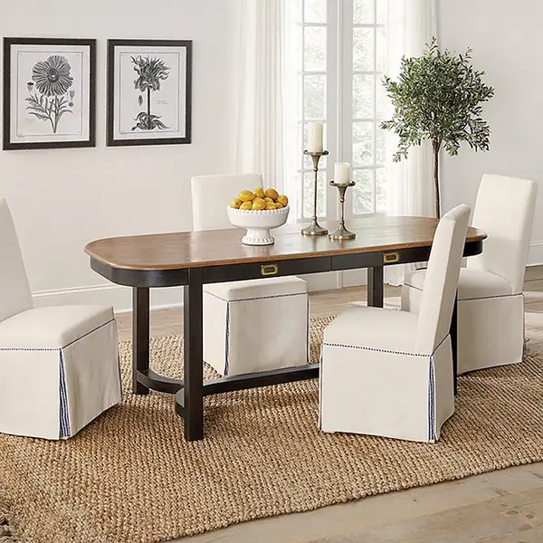 American-Style Solid Wood Carved Dining Table — product image 3
