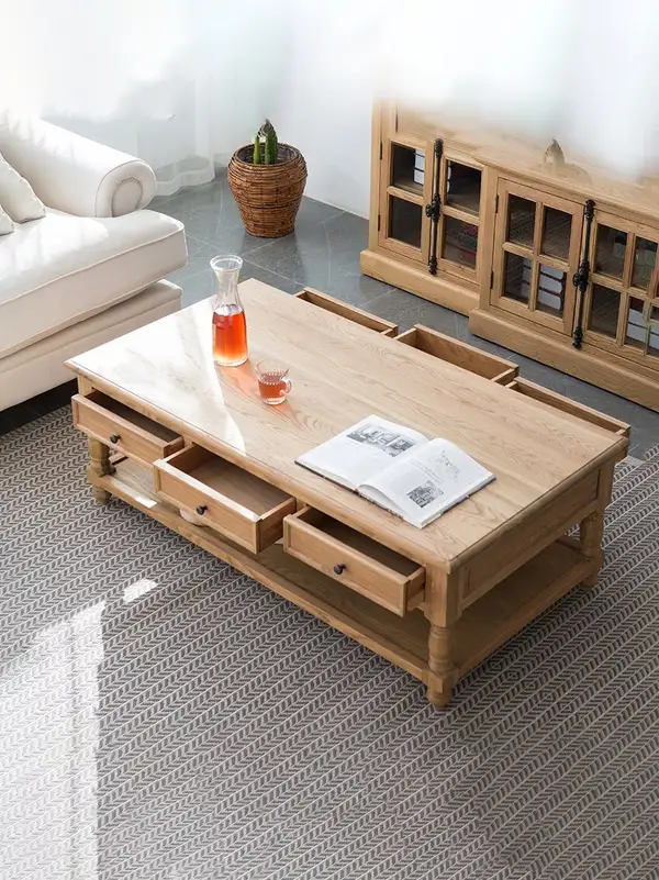 French-Inspired Solid Wood Coffee Table — product image 3