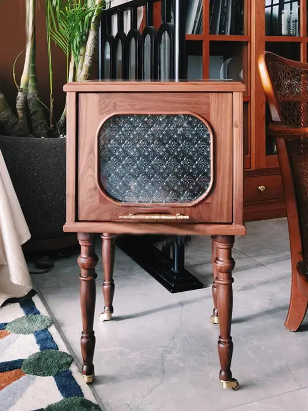 French-Inspired Mixed-Material Storage Sofa — product image 1
