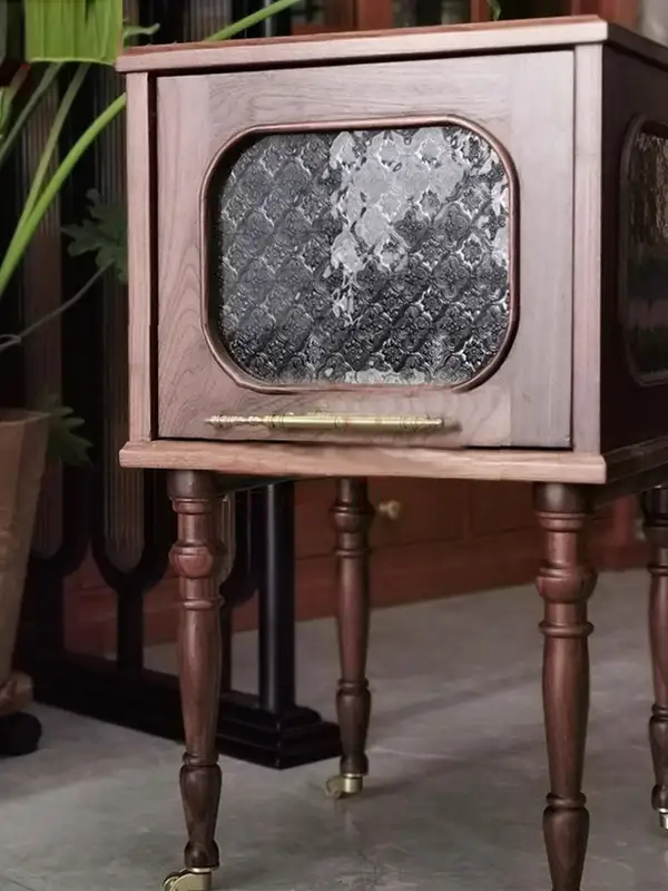French-Inspired Mixed-Material Storage Sofa — product image 3