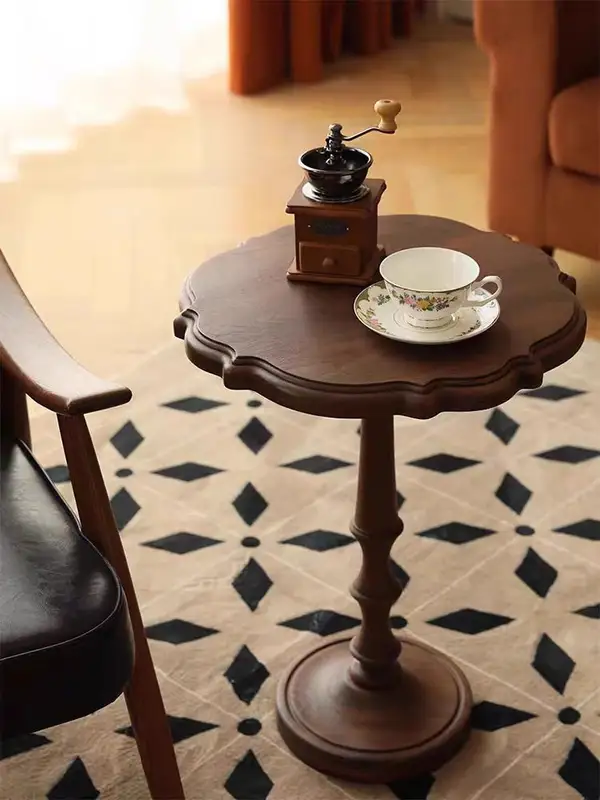 French-Inspired Solid Wood Carved Coffee Table — product image 3