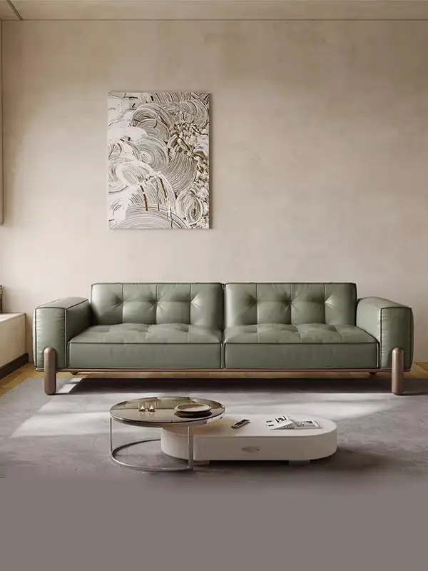 American-Style Mixed-Material Sofa — product image 1