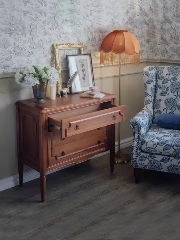 French-Inspired Solid Wood Storage Bed — product image 3