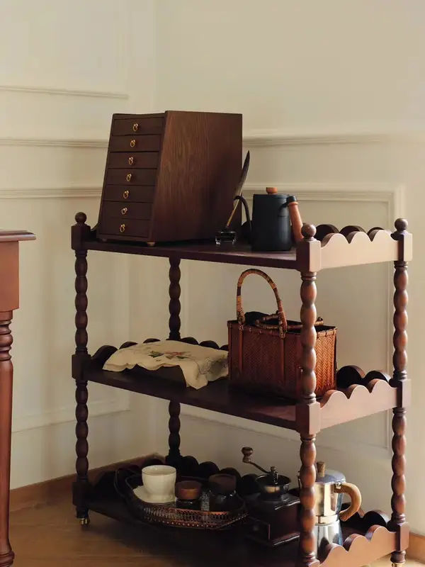 French-Inspired Solid Wood Storage Storage Cabinet — product image 1