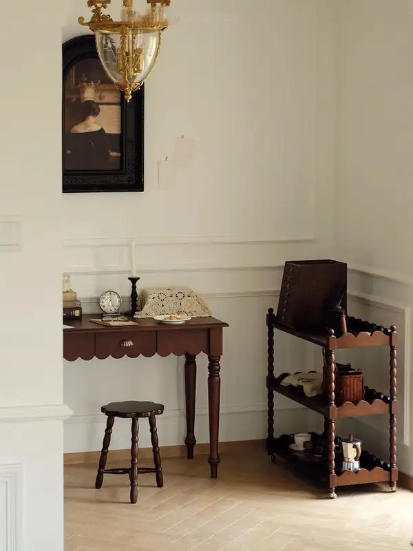 French-Inspired Solid Wood Storage Storage Cabinet — product image 3