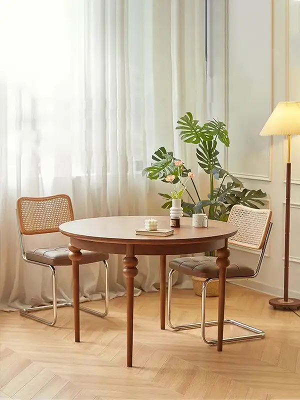 French-Inspired Solid Wood Dining Table — product image 2