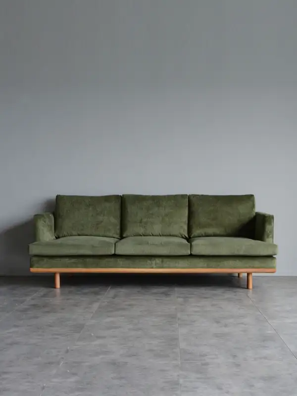 French-Inspired Mixed-Material Upholstered Sofa — product image 2