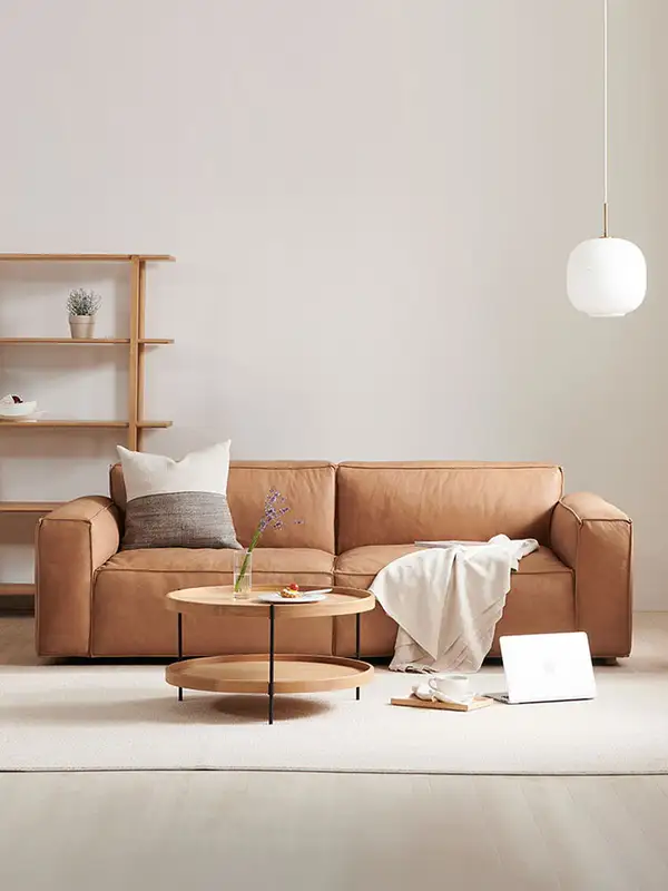 Vintage-Inspired Upholstered Sofa — product image 1