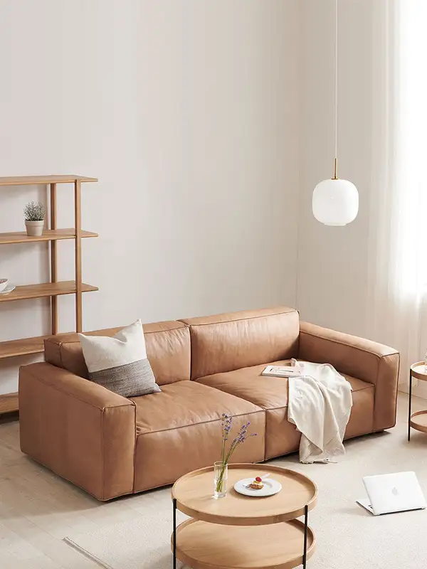 Vintage-Inspired Upholstered Sofa — product image 3