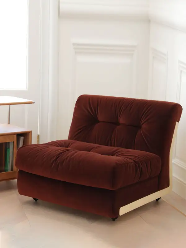 Vintage-Inspired Upholstered Sofa — product image 1