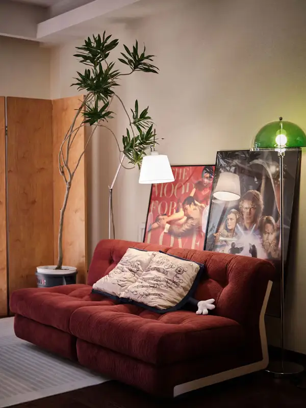 Vintage-Inspired Upholstered Sofa — product image 2