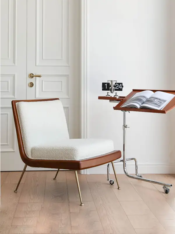 Vintage-Inspired Upholstered Lounge Chair — product image 1