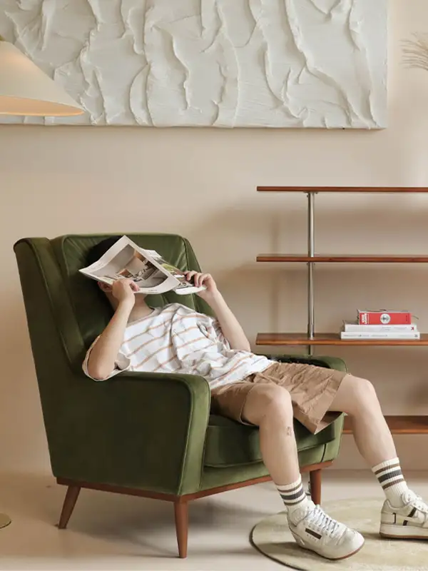 Vintage-Inspired Upholstered Sofa — product image 3