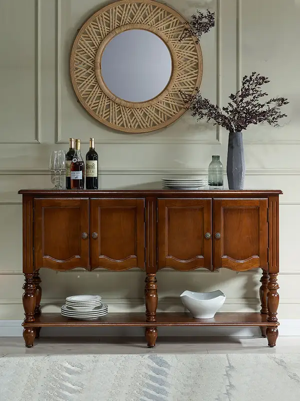 French-Inspired Solid Wood Hallway Cabinet — product image 2