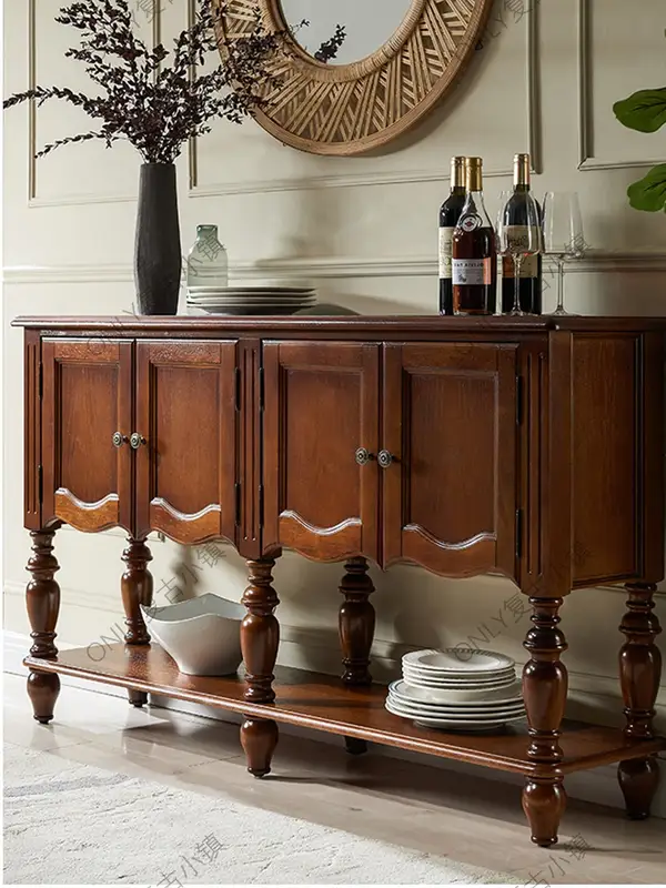 French-Inspired Solid Wood Hallway Cabinet — product image 3