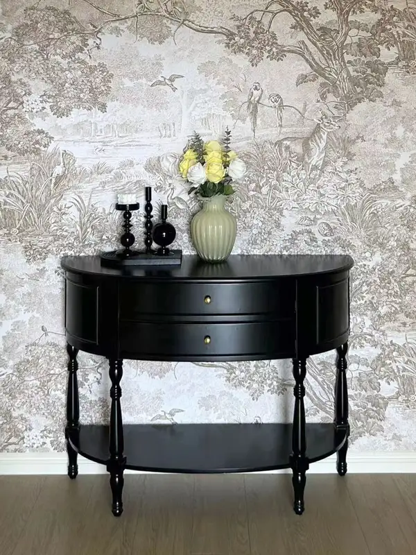 French-Inspired Solid Wood Storage Hallway Cabinet — product image 1