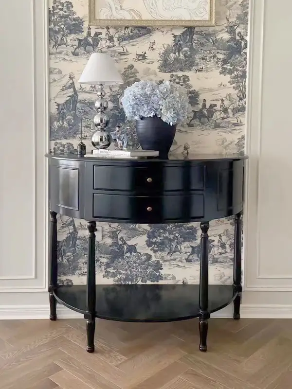 French-Inspired Solid Wood Storage Hallway Cabinet — product image 2