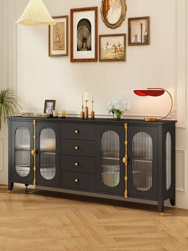 French-Inspired Mixed-Material Storage Sideboard — product image 1