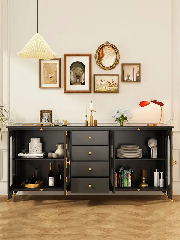 French-Inspired Mixed-Material Storage Sideboard — product image 3